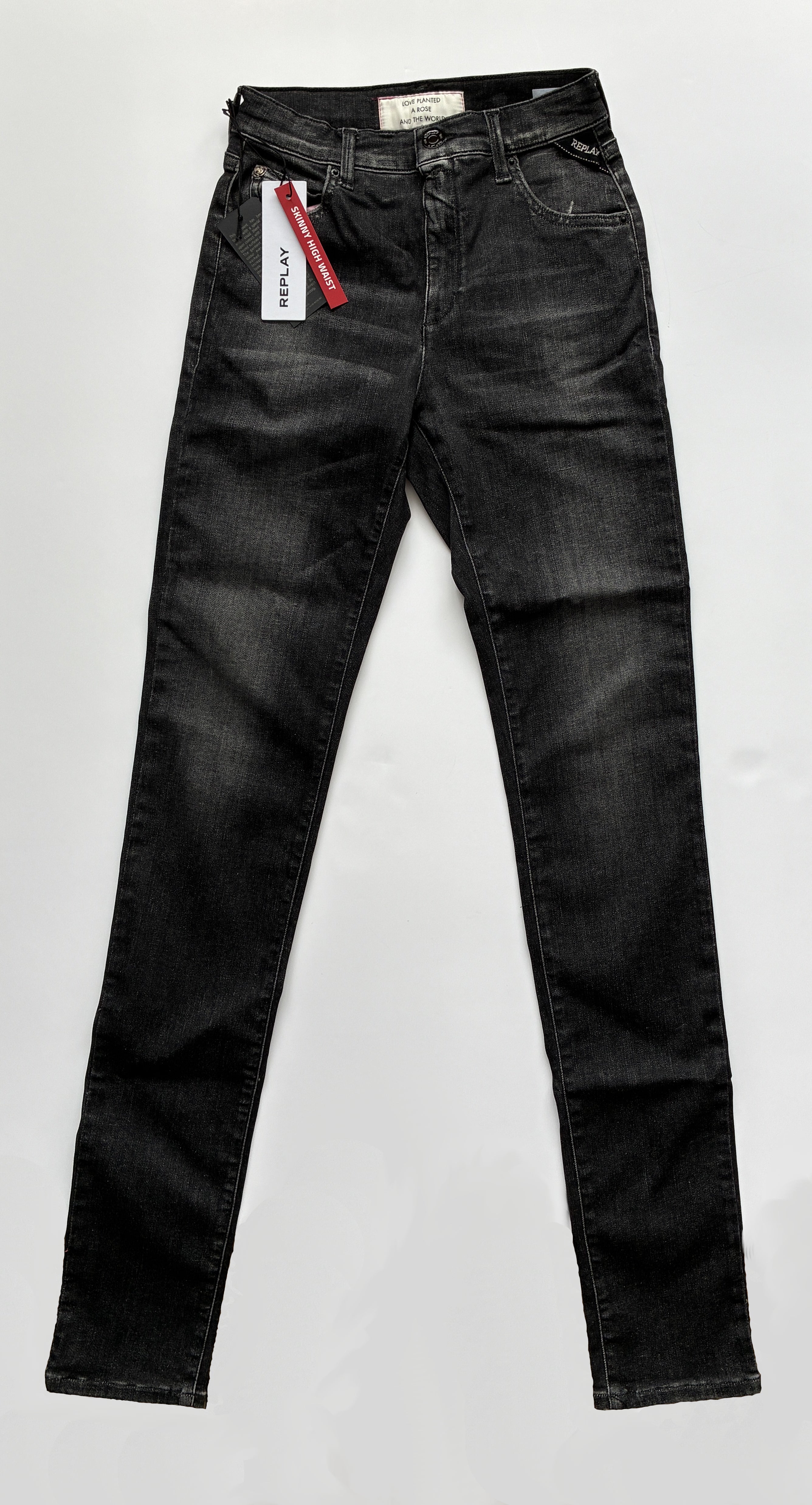 ДЪНКИ С ВИСОКА ТАЛИЯ SUPER SKINNY FIT